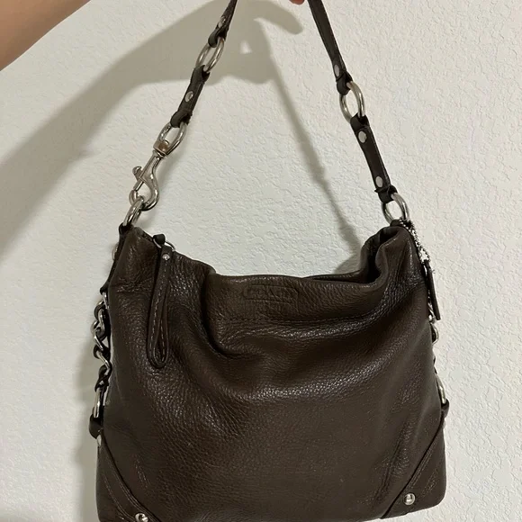 Coach Carly Brown Leather Bag - Picture 15 of 17